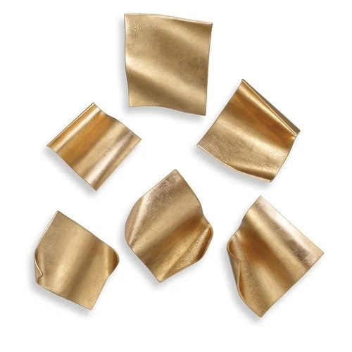 Uttermost 04258 Fluttering Pages 11" Tall Iron Abstract Sculpture - Gold - Picture 1 of 6