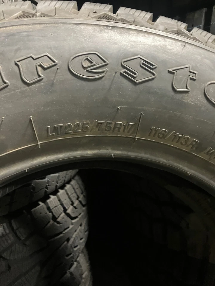 1 New LT 225 75 17 LRE 10 Firestone Winterforce LT Older Production Snow Tire - Image 4 of 4
