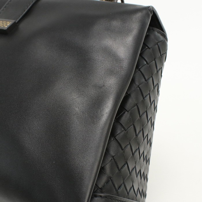 Bottega Veneta Tote Bag Black 2WAY Intrecciato Women's thumbnail 7