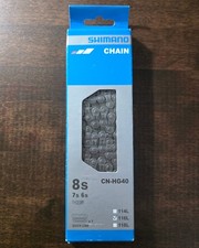 Shimano CN-HG40 Tourney Chain - Gray 6,7,8-Speed 116 Links w/ quick link