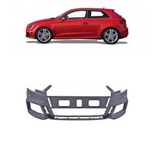 Stoßstange vorne ABS grundiert SRA / PDC für Audi A3 8V Baujahr Facelift ab 2016