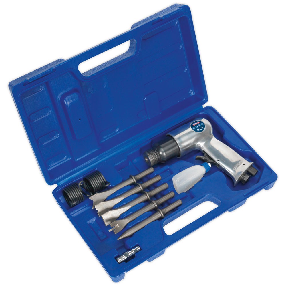 Sealey Air Hammer with Chisels Medium Stroke