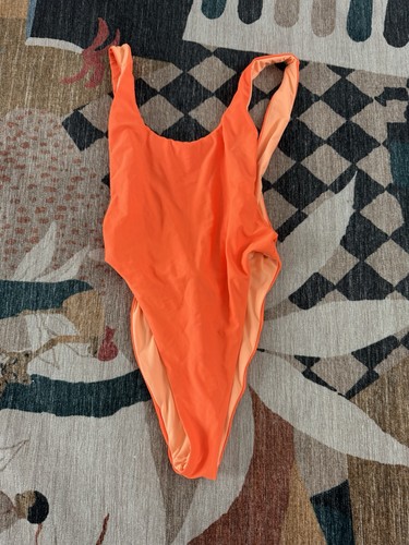 aerie Neon Orange One-Piece Swimsuit