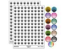 Malaysia Petronas Twin Towers Country Destination Travel Round Sticker Pack