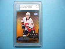 2014/15 UPPER DECK BLACK DIAMONDHOCKEY CARD #231 JOHNNY GAUDREAU ROOKIE KSA 9.5. rookie card picture
