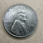 1943 Steel Wheat Cent Penny  Lincoln AU/BU Brilliant Uncirculated Mint State
