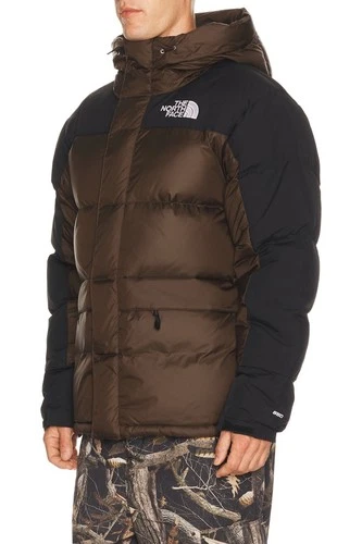 The North Face Men’s XL 550 Hooded Full Zip Nylon Puffer Jacket Brown/Black image 2