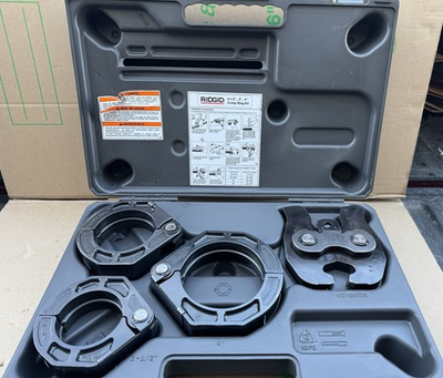 #ad #ad RIDGID ProPress XL Crimp Rings Kit 2 1 2” 4” Copper Standard Size Press Crimper $1799.99