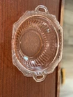Vintage Anchor Hocking Mayfair Pink Depression Glass Handled Serving Bowl