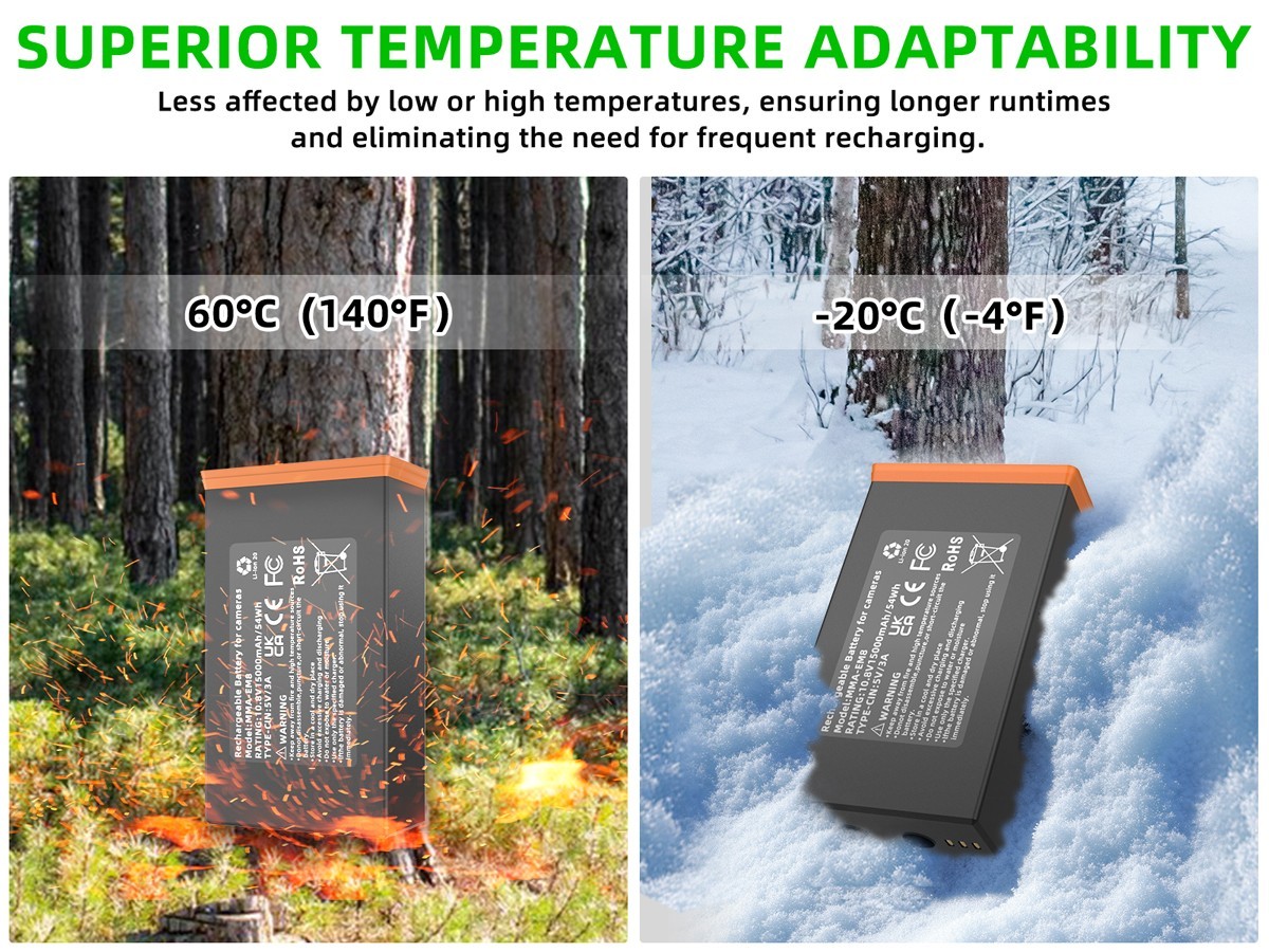 4 Packs Moultrie Power Mag MMA-EM8 5000Ah Battery For Edge Cellular ...