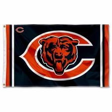 Chicago Bears Double Logo NFL Flag Tailgating Banner
