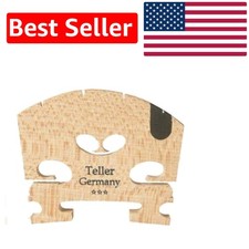 Aubert Semi-Fitted 4/4 Violin Bridge of Bosnian Maple with Elegant Ebony Insert