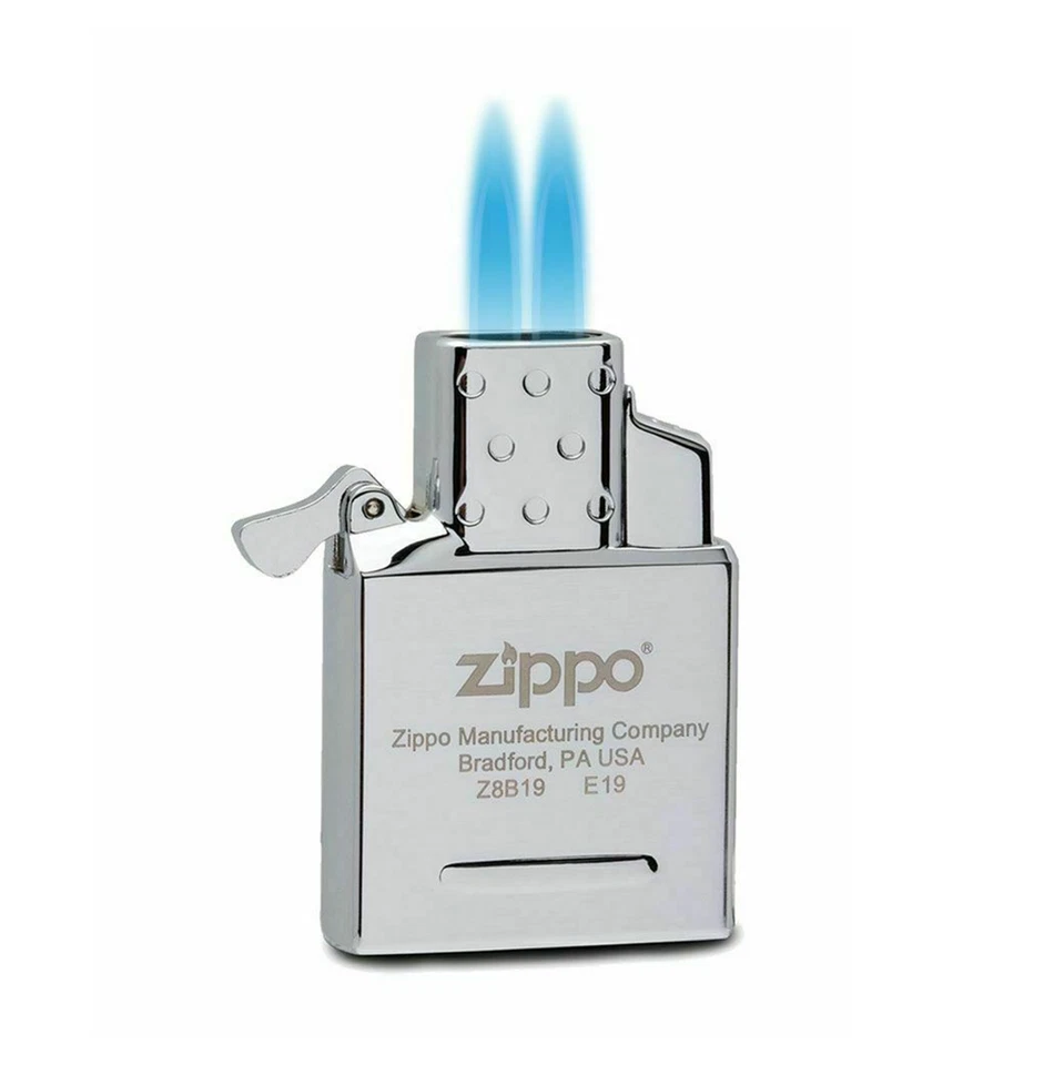 Zippo Double Jet Flame Lighter Insert – Butane Gas | Windproof Torch Insert