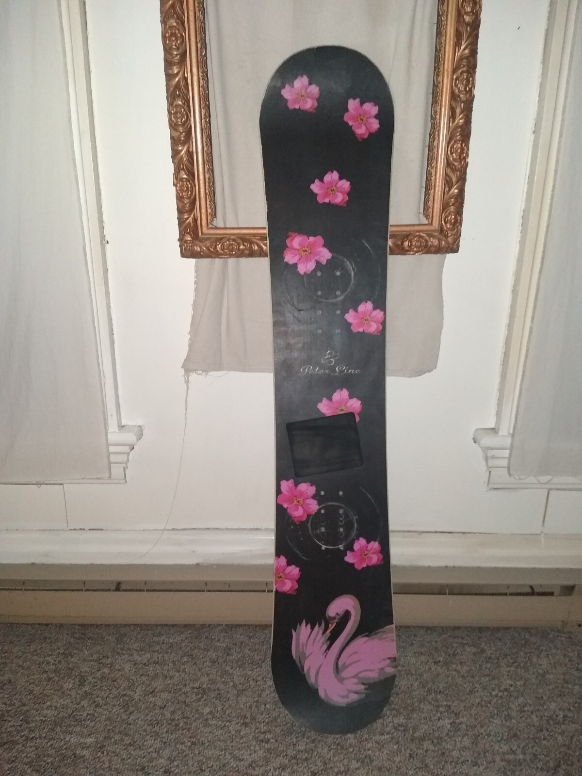 VINTAGE DIVISION 23 D23 PETER LINE 144CM 144 CM PINK SWAN SNOWBOARD