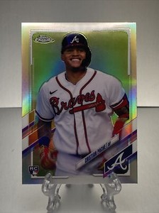 Cristian Pache 2021 Topps Chrome Baseball SP RC Refractor Image Variation #178