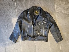 Master leather motorcycle jacket punk rocker size 32
