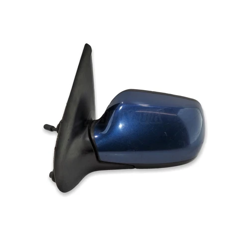 Mazda 2 DY MK1 /03-07 Left Side Manual Door Mirror 3M71-17E715-CD Met Ocean Blue