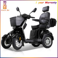 Heavy Duty 4-Wheel Mobility Scooters 31 Miles 3-Speed 800W 500lbs Capacity