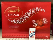 Lindt LINDOR Milk Chocolate Truffles, 156-Gram Gift Box, 13x12g, Exp:2026JL