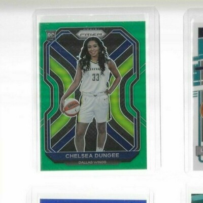 2021 Panini WNBA Prizm Chelsea Dungee Green Prizm RC #93