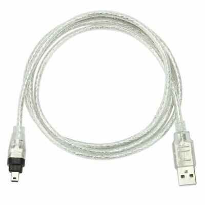 USB Male to Firewire IEEE 1394 4 Pin Male iLink Cord for SONY DCR-TRV75E DV