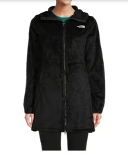 Womens The North Face Ladies Osito Parka Lined Fleece Coat Top Jacket Black New