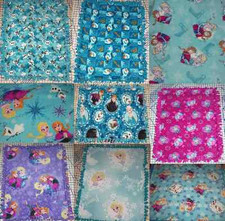 Disney Frozen Anna Elsa Olaf Kristoff Fleece Baby Blanket Pet Lap Hand Tied New