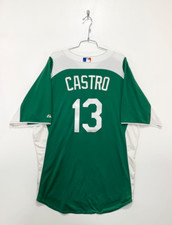 Juan Castro Los Angeles Dodgers 2016 St Patricks Day Jersey LOA 28644