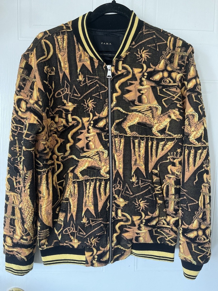 Zara MEN JACQUARD BOMBER JACKET size Small | eBay Zara MEN JACQUARD BOMBER JACKET size Small | eBay