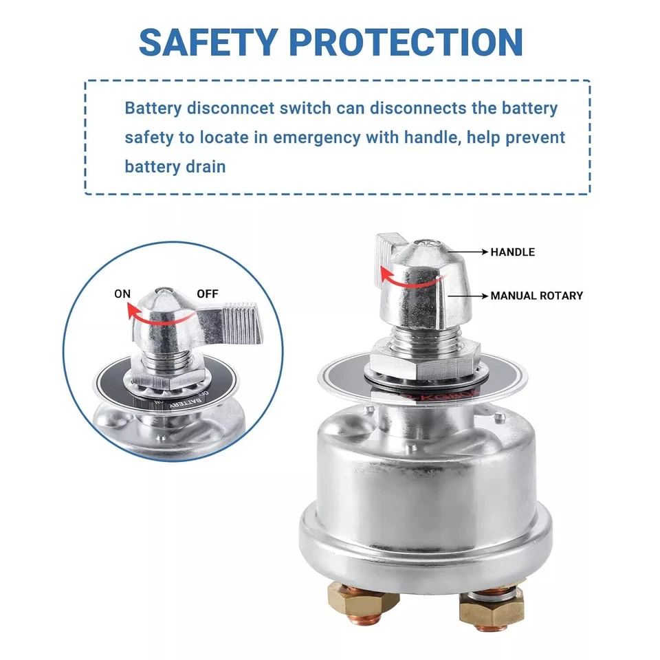 PACK de 2 baterías maestras de carreras de automóviles desconexión rápida corte apagado seguridad interruptor de apagado Foto 3 de 4