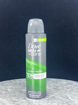 Dove Men + Care Extra Fresh 72H Protection Citrus Scent Dry Spray 3.8 oz NEW