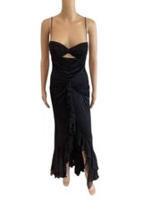 VERSACE VINTAGE SS / 2004 CUTOUT BUSTIER OPEN BACK GOWN SIZE 42