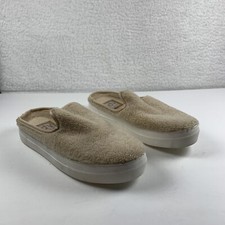 Dolce Vita Rush Slip On Mule Shoes Womens Size 8 Cream Sherpa Lined Comfort 7352