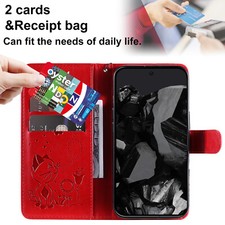 Cat Pattern Magnetic Card Wallet Phone Case For Google Pixel 10 Pro XL 9 8 7 6A