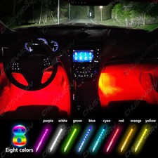 Car LED Strip Lights 4pcs RGB LED DC 5V Multi-color Car Interior Light Kit