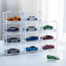 1/64 Scale Modle Cars Storage Case,Display Case for for Hot Wheels Matchbox,12Pa