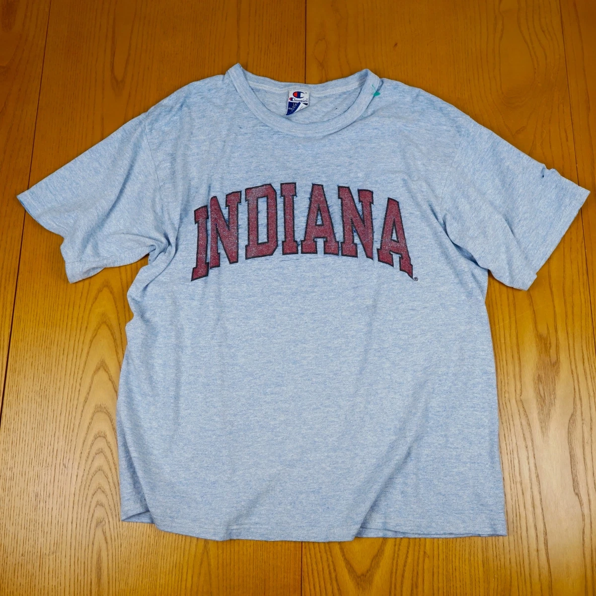 VINTAGE INDIANA UNIVERSITY T SHIRT | LARGE | CHAMPION MADE IN USA | 80S/90S