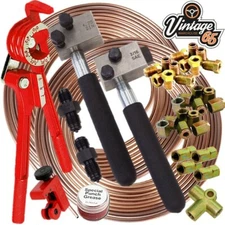 Brake Pipe Repair Kit For Alfa Romeo 1980   3/16" SAE DIN Copper Nickel Kunifer