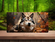 Wolf aluminum license plate, CHOICE, vanity plate, FREE ship, gifts, wildlife
