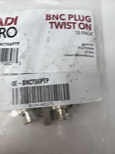 (10) ADI PRO Twist on BNC Male RG59 Connector For Analog CCTV Coax 0E-BNCT56PTP - Picture 6 of 8