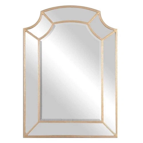 Uttermost Francoli Traditional Style Metal Arch Mirror in Gold - Picture 2 of 3