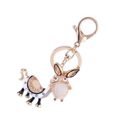 Cartoon Keychain Pendants Rhinestone Key Holder Key meilleur Chain Cartoon Keyring