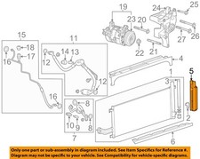 GM OEM A/C AC Condenser/Compressor/Line-Side Baffle Left 23435604