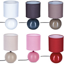 Nachttischlampe Lampe Keramik Nachttischleuchte Tischlampe Tischleuchte ✅H:25cm