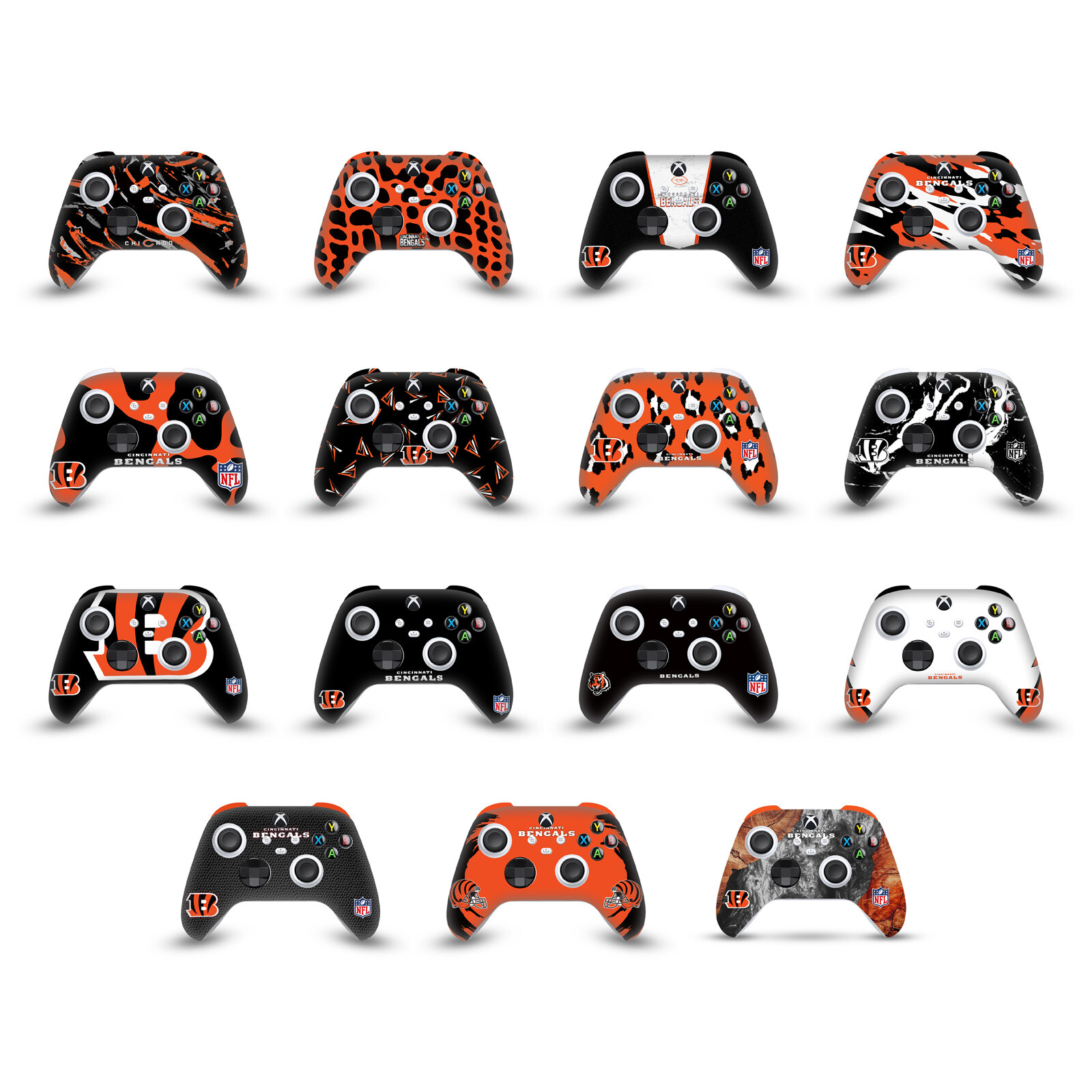 NFL CINCINNATI BENGALS VINYL SKIN DECAL FOR XBOX SERIES X / SERIES S CONTROLLER