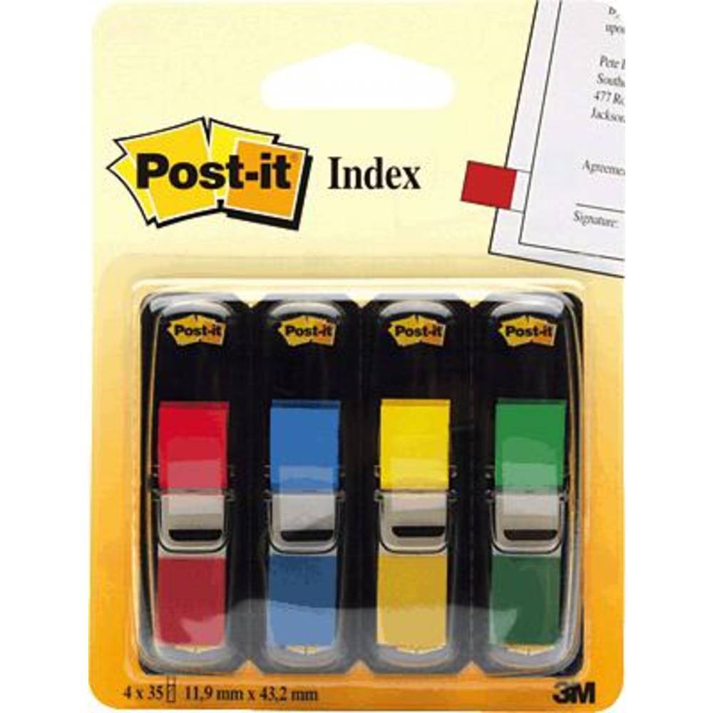 Post-it Marcatore adesivo 7000144923 Rosso, Giallo, Verde, Blu