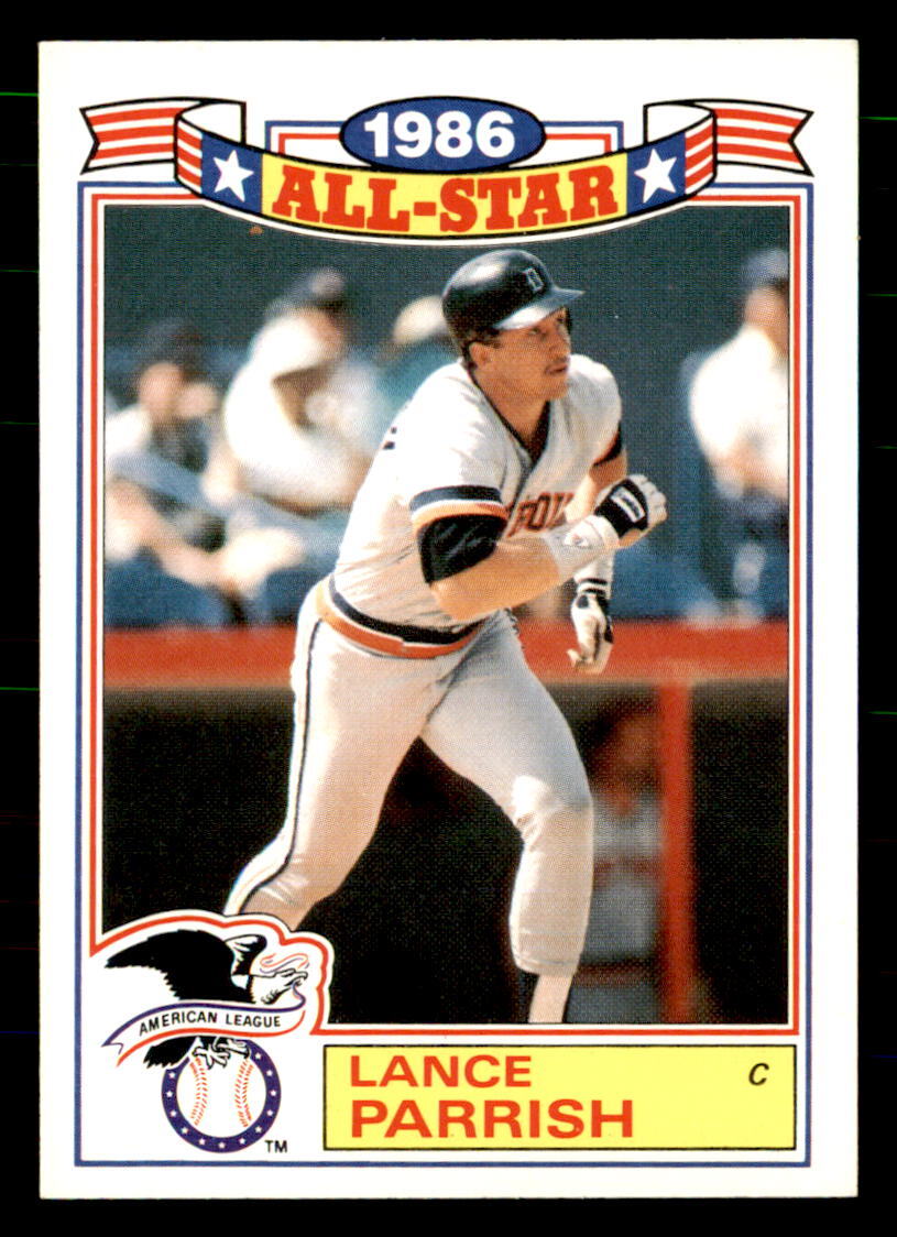 1987 Topps Glossy All-Stars #20 Lance Parrish Detroit Tigers