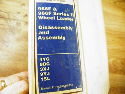 Caterpillar CAT 966F  Service manual 4YG 8BG 3XJ 9YJ 1SL DISASSEMBLY & ASSEMBLY