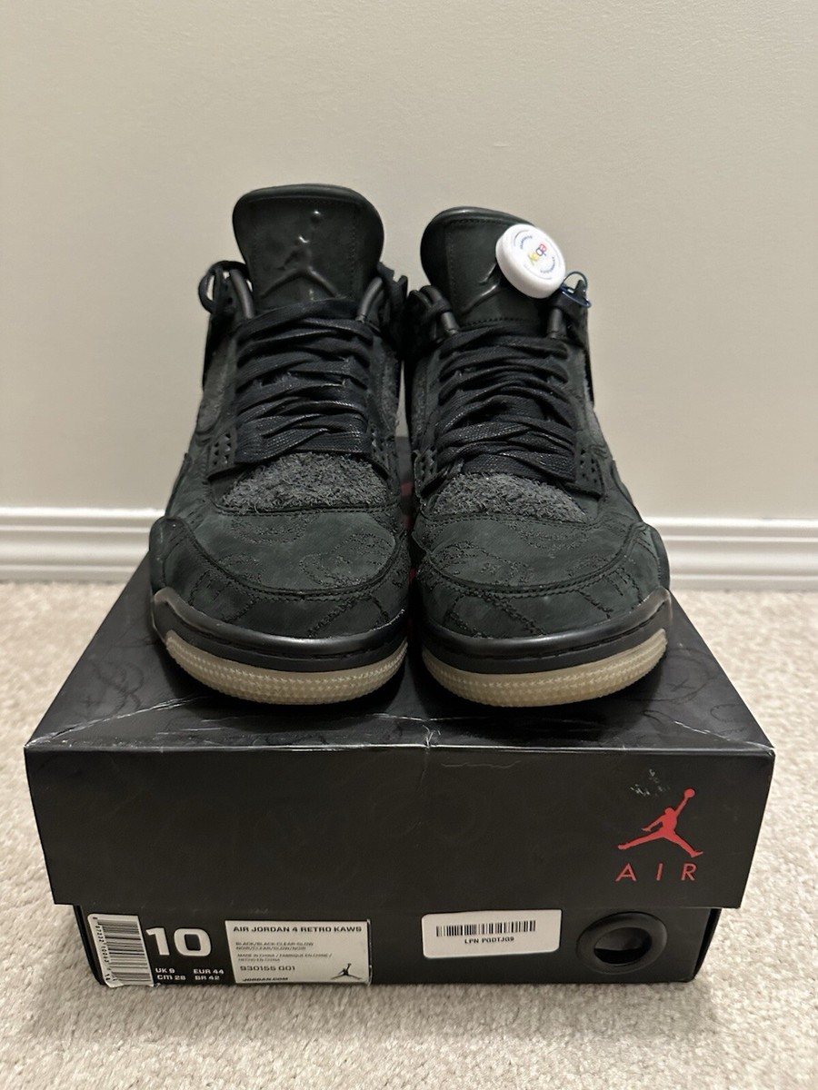 nike air jordan 4 retro kaws black