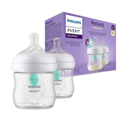Philips Avent SCY670/02 2x Babyflaschen Natural Response AirFree Ventil 125 ml